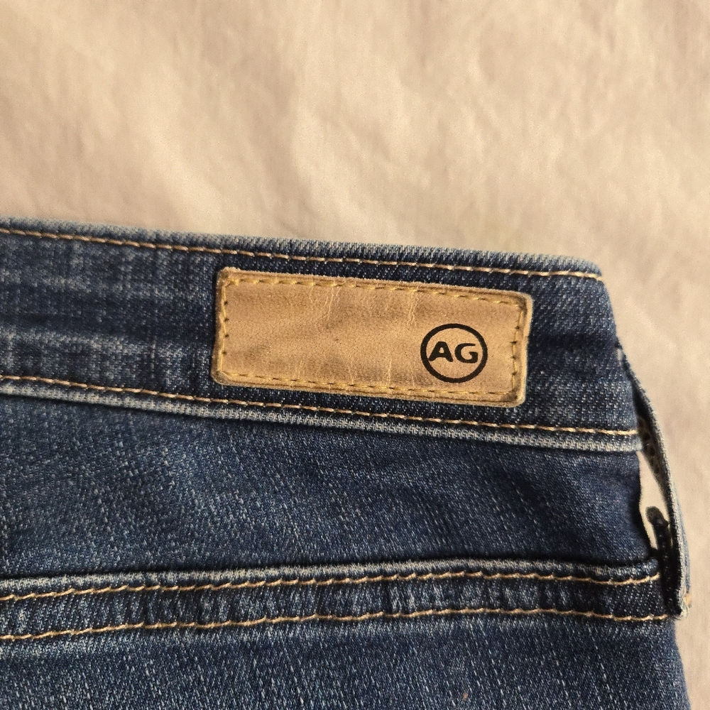 AG Adriano Goldschmied The Stilt Cigarette Jean 32R Medium Blue Wash - Picture 10 of 10